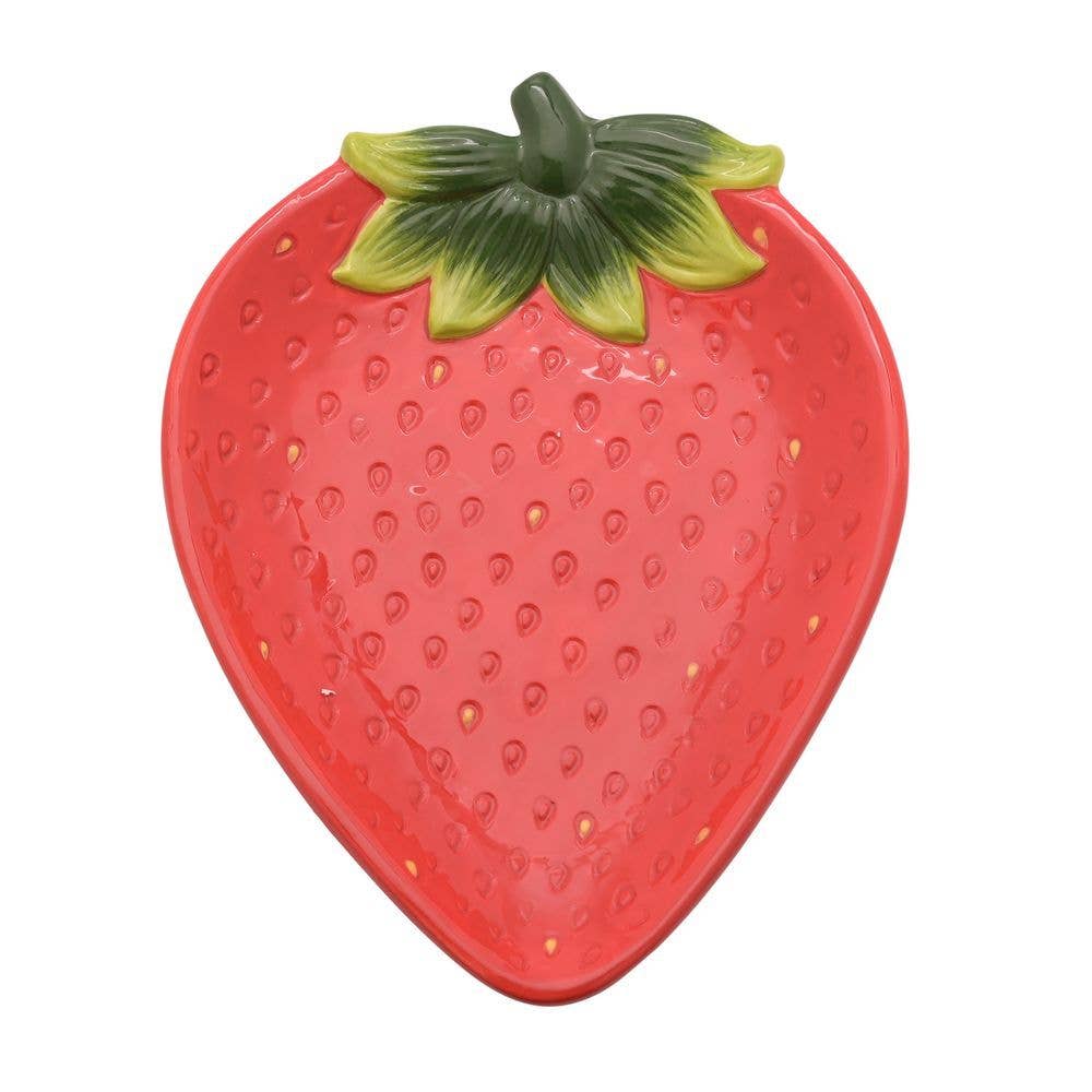 Nibble Distributors Ltd - Wholesale Serving Plate - Strawberry serving plate1