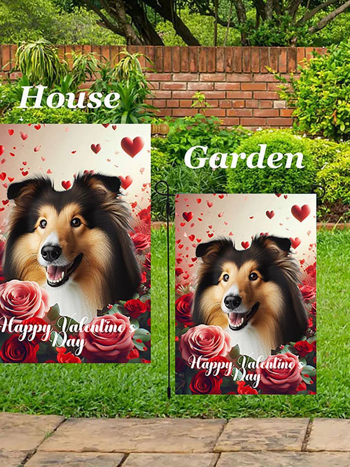 Collie Sable - Bandiera di Casa Valentine per la vendita all'ingrosso da parte di Best of Breed Products
