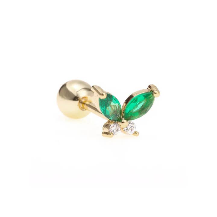 Piercing shining butterfly green for wholesale by Rosies