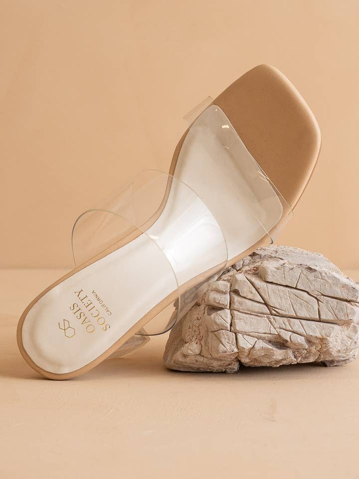 The Emma Clear | Invisible Block Heel for wholesale on Faire