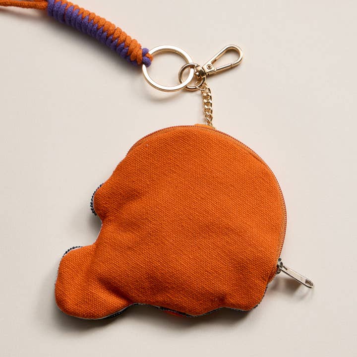 Frem - Wholesale Keychain - Women's - Game Day Beaded Helmet Keychain Pouch – Team Colors32