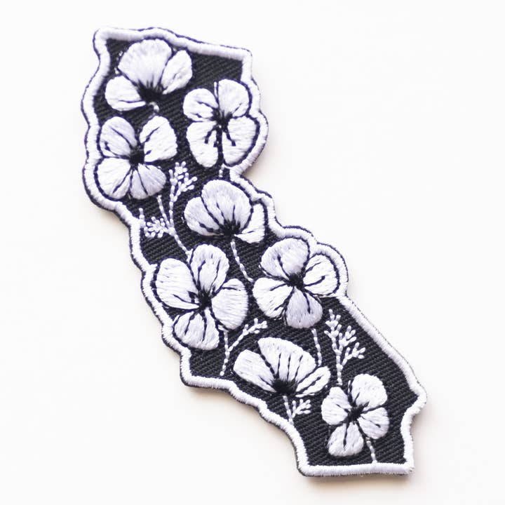 Union Made - Wholesale Patch - California State Poppies Embroidered Iron on Patch2