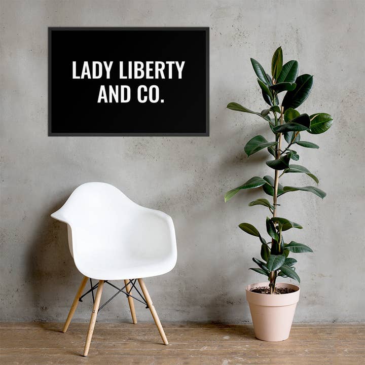 LL&CO™ Framed poster for wholesale by Lady Liberty & Co.