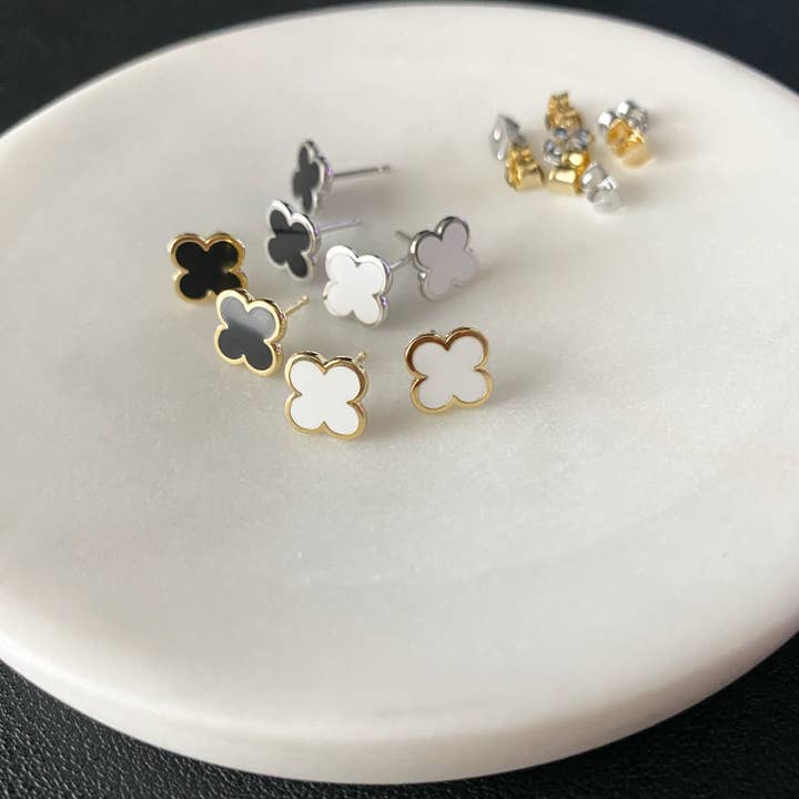 Clover Enamel Earrings for wholesale by musthavemustget