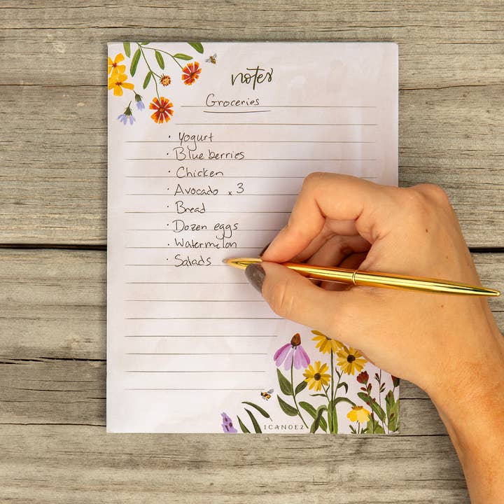 1canoe2 | One Canoe Two Paper Co. - Wholesale Notepad - Wildflower Botanicals Floral Notepad1