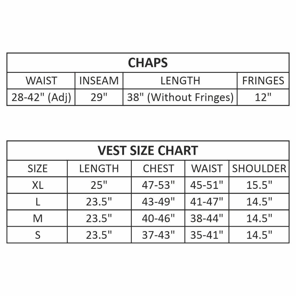 HILASON - Wholesale Horseback Riding Gear - HILASON Western Horse Bull Riding Safety Leather Protective Vest & Rodeo Chaps Combo3