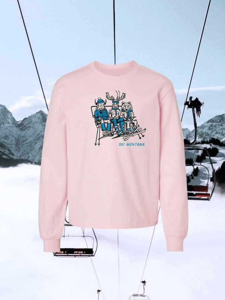 Skilift-Crew Jugend Schweres Langarmshirt für den Großhandel von Intrigue Ink
