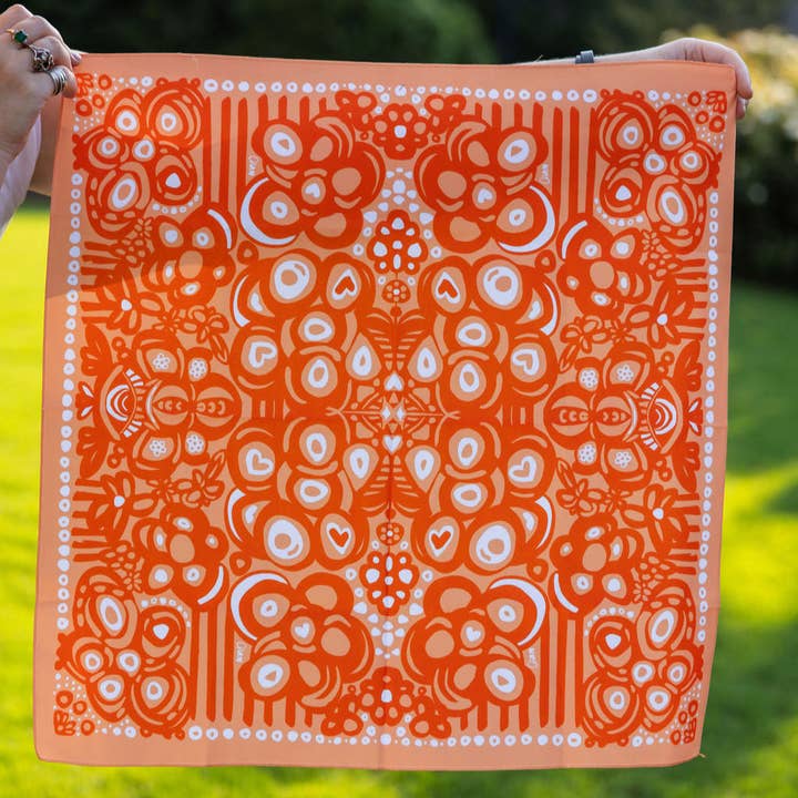 Orange Football Floral Chandana for wholesale by chanartchanart