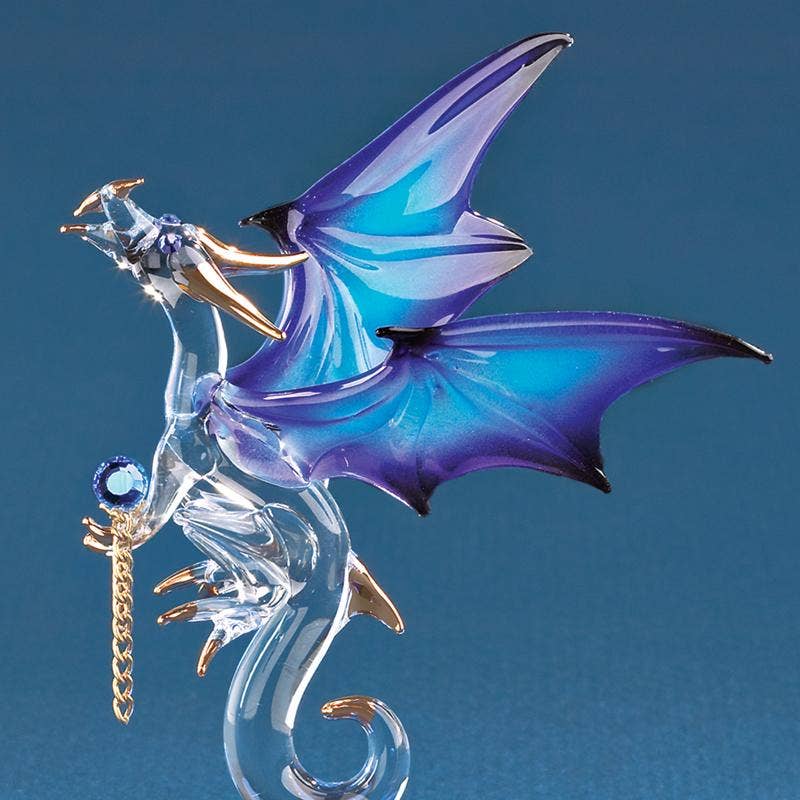 Glass Baron - Wholesale Decorative Figurine - D3 993-B: Dragon with Stars1