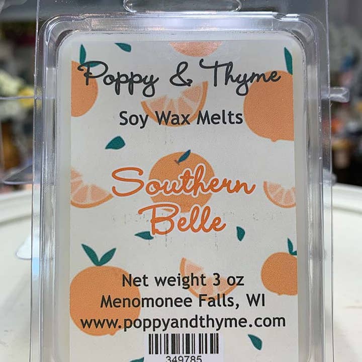 La cera di soia Southern Belle si scioglie per la vendita all'ingrosso da parte di Poppy & Thyme