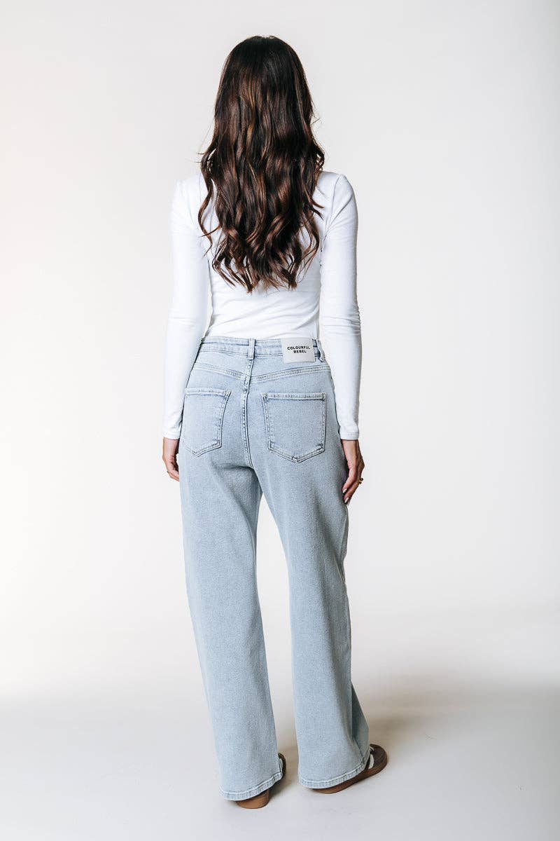 Denim azul claro Gaias Denim | Denim azul claro para venda a revendedores na Faire2