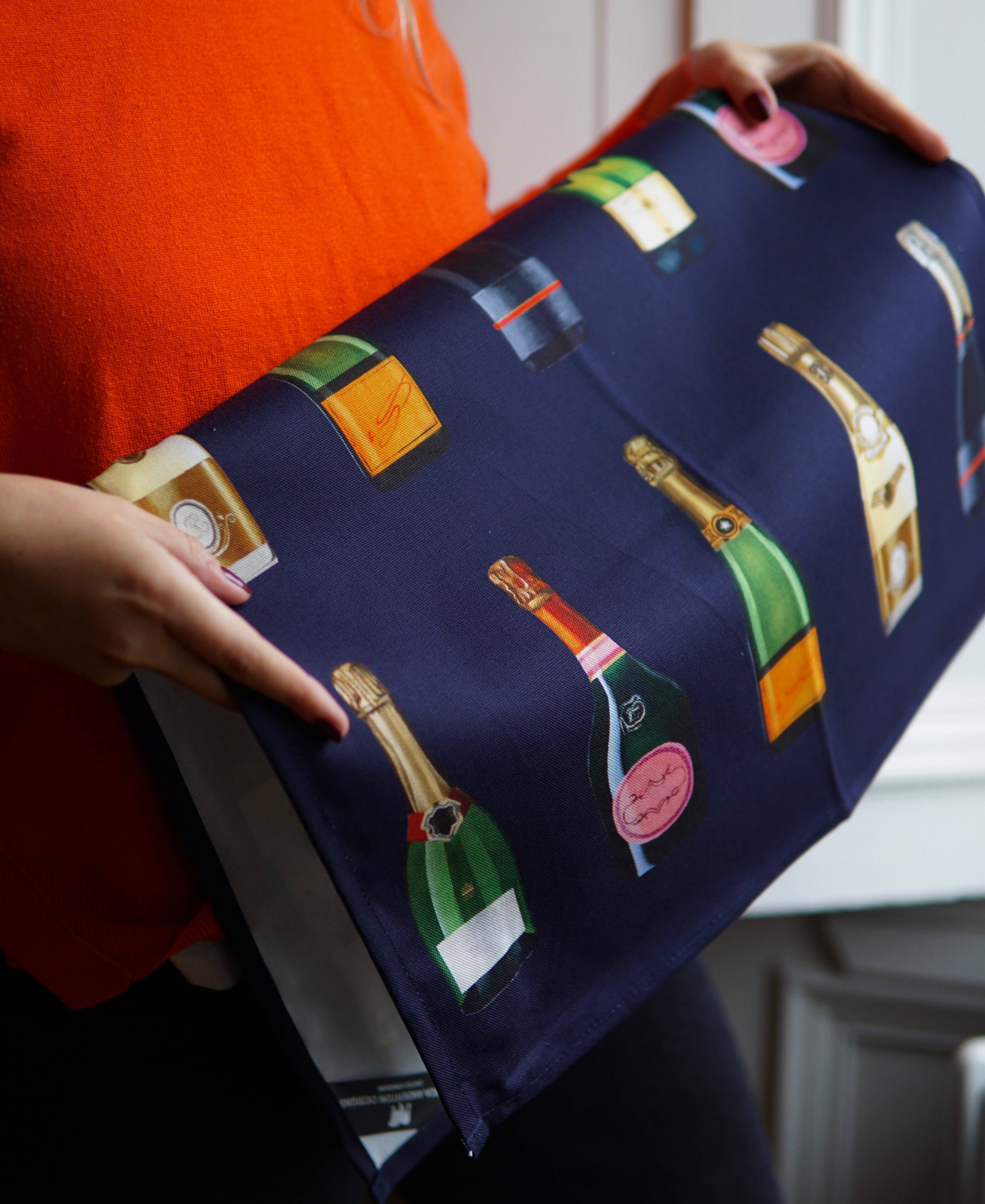Jessica Anderton Designs Limited – wholesale Tea towel – Champagne and Fizz Tea Towels  (Best-Seller)1