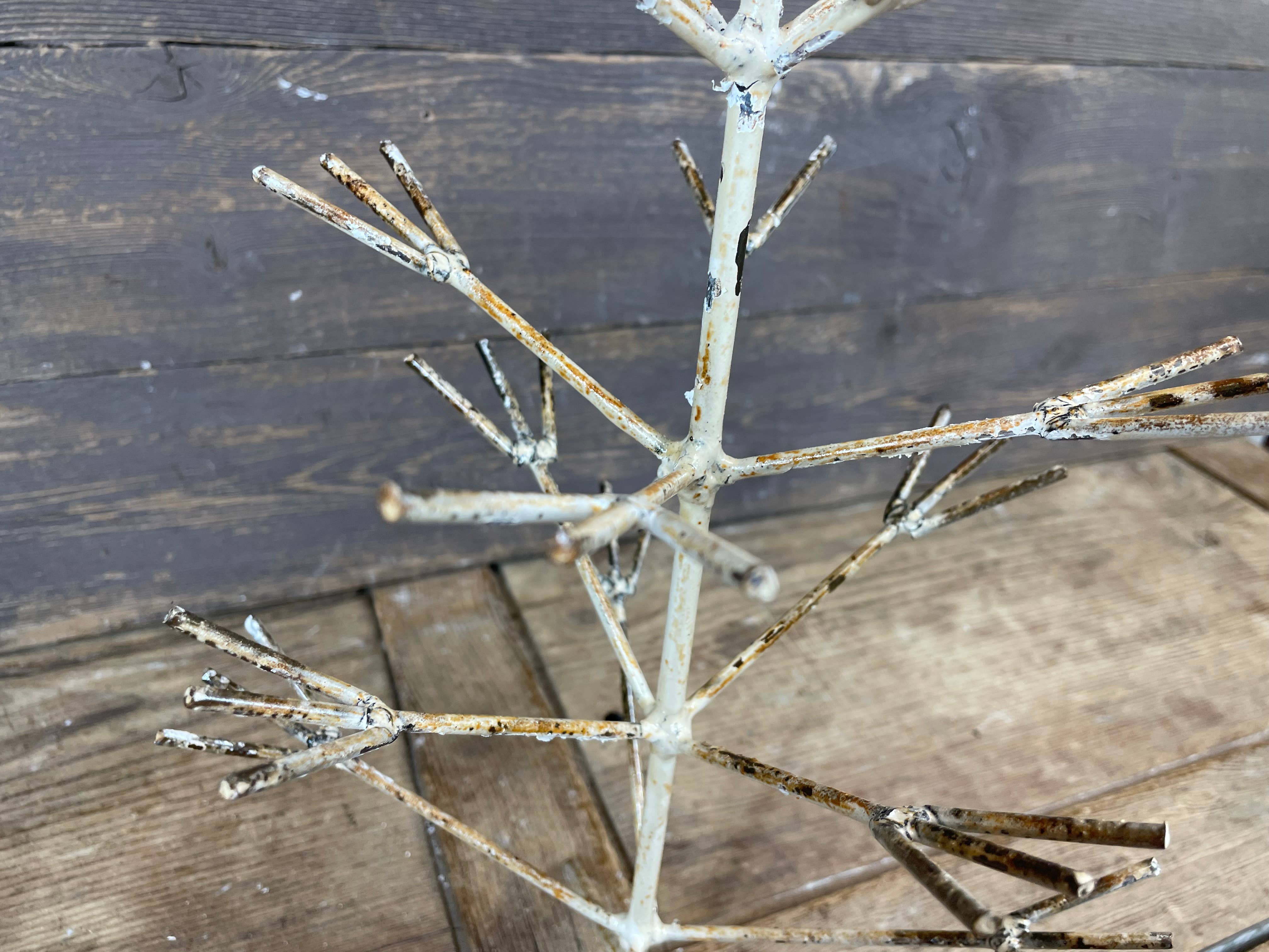 My Amigos Imports - Wholesale Decorative Tabletop Object - Piney Christmas Metal Tree-White-Farmhouse-9x18H-SALE-$222