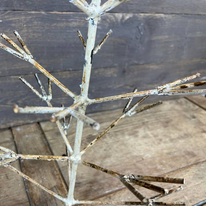 My Amigos Imports - Wholesale Decorative Tabletop Object - Piney Christmas Metal Tree-White-Farmhouse-9x18H-SALE-$222