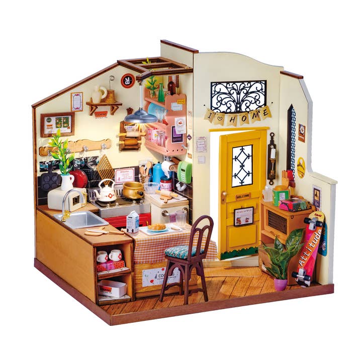 DIY Miniature House Kit: Cozy Kitchen for wholesale by Hands Craft