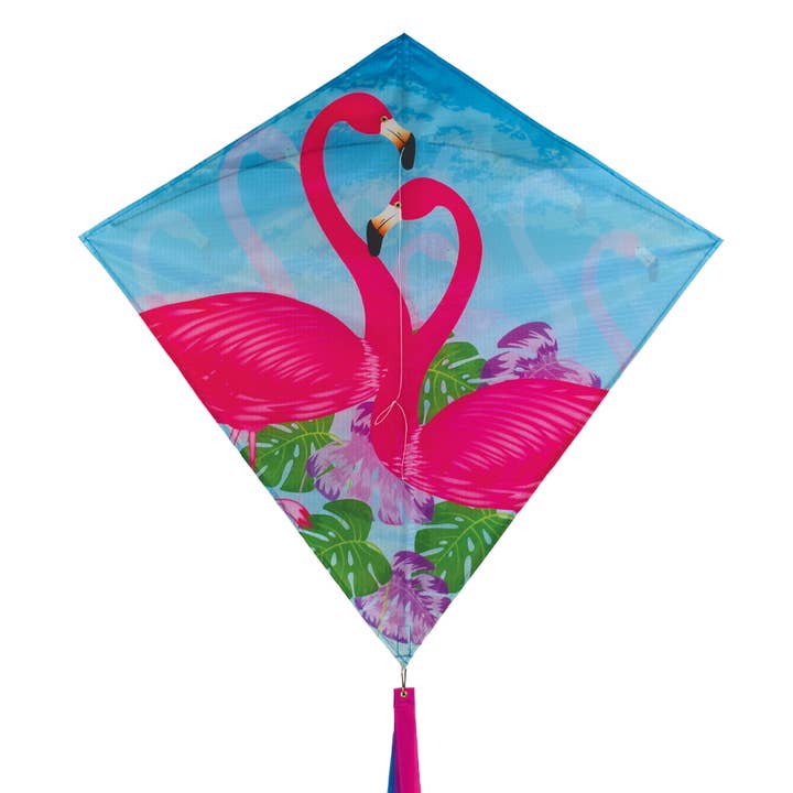 Flamingo 30" Diamond Kite (Optimized for Shipping) for wholesale by In the Breeze, LLC.