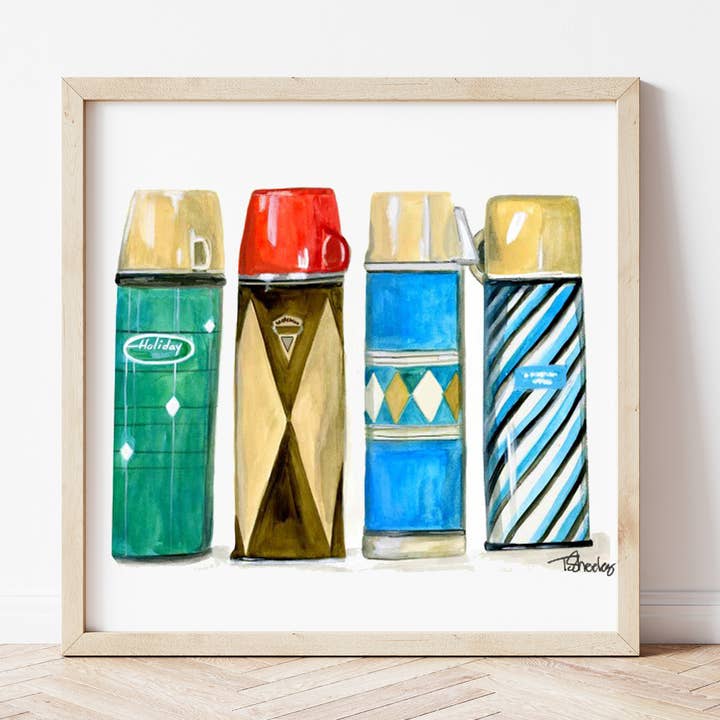 Thermos Art for wholesale by Teresa Sheeley Studios