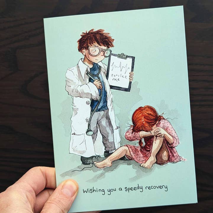 Hes Designs - Wholesale Get Well Card - Get well Card, Wishing you a speedy recovery greeting card3
