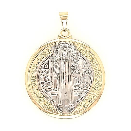 Breloque en forme de médaillon de Saint Benoît pour la vente par Lacosta Jewelry Corp