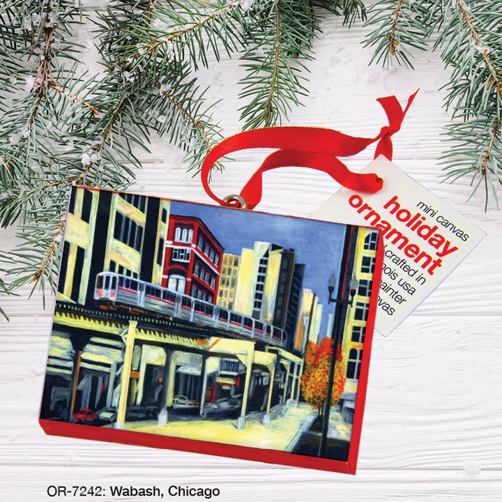 Wabash, Chicago, Ornament (OR-7242A) for wholesale by Printed Canvas