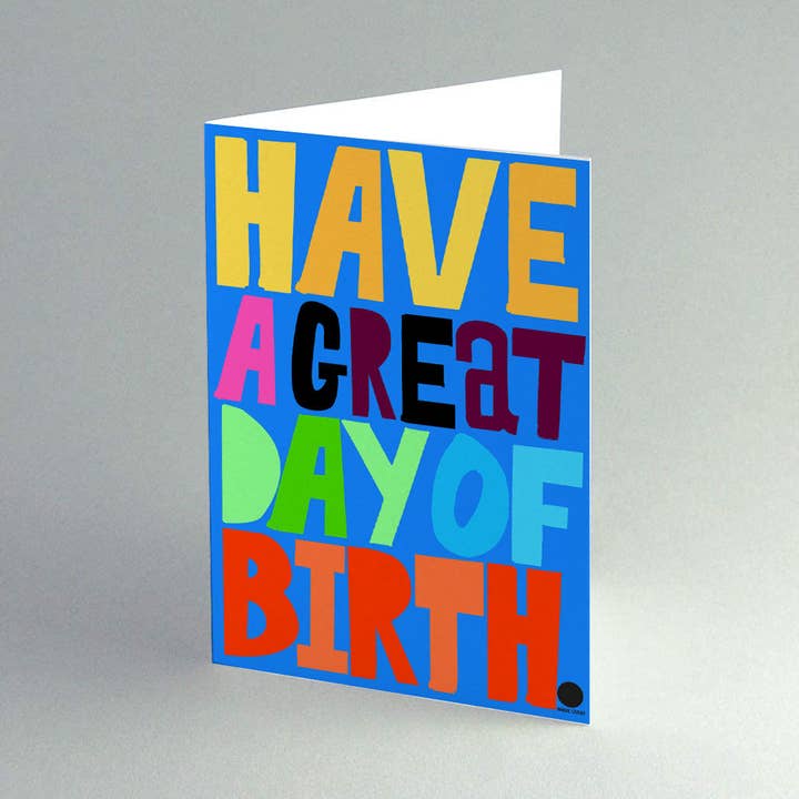 'Day Of Birth' Card for wholesale by RUDE