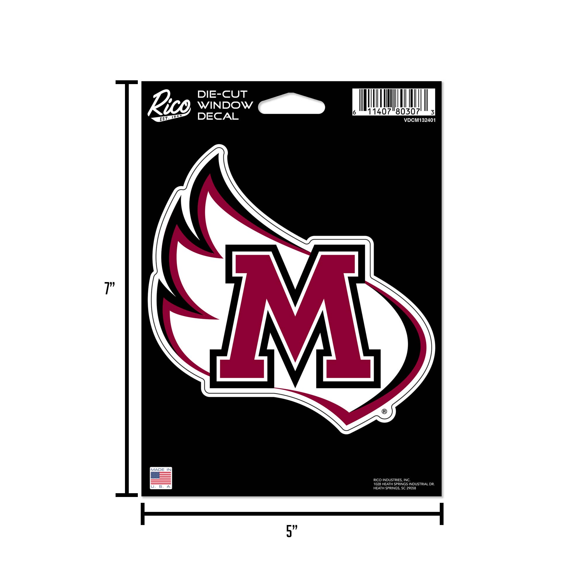 Rico Industries - Wholesale Car Decorative Charm - Unisex - NCAA  Meredith Avenging Angels  Medium Die Cut Decal5
