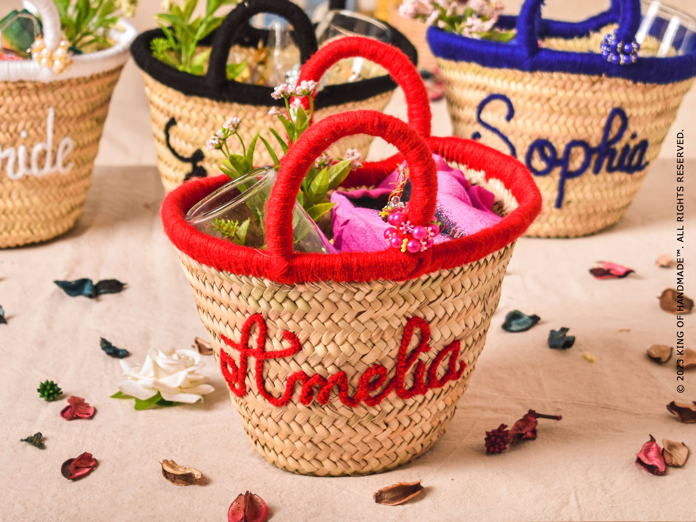 King Of Handmade - Wholesale Beach Bag - Custom embroidered handbags For Bride, Bridal party Gift9