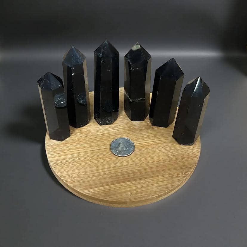 Crystal Deal· Wholesale Crystals & Gifts – Engroshandel Spirituelle sten og krystaller – Sort kvarts - 2,50"-3,50", parti med 6 stk.2