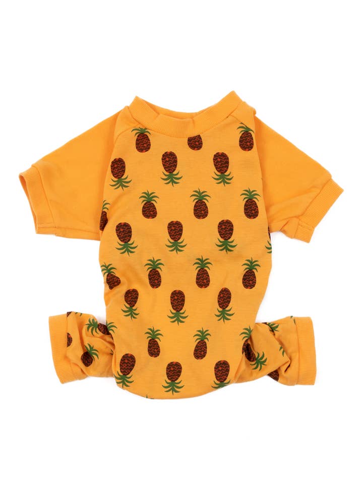 Hundepyjamas bomuld ananas for engroshandel hos Leveret Pajamas