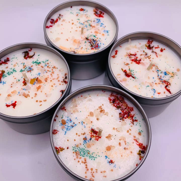 Bet's Bars - Wholesale Travel Candles - Botanical Sprinkled Soy Wax Candles10