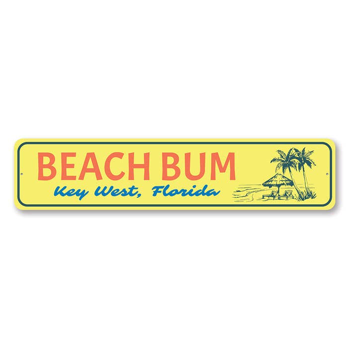 Beach Bum Key West Sign for wholesale by Lizton Sign Shop, Inc