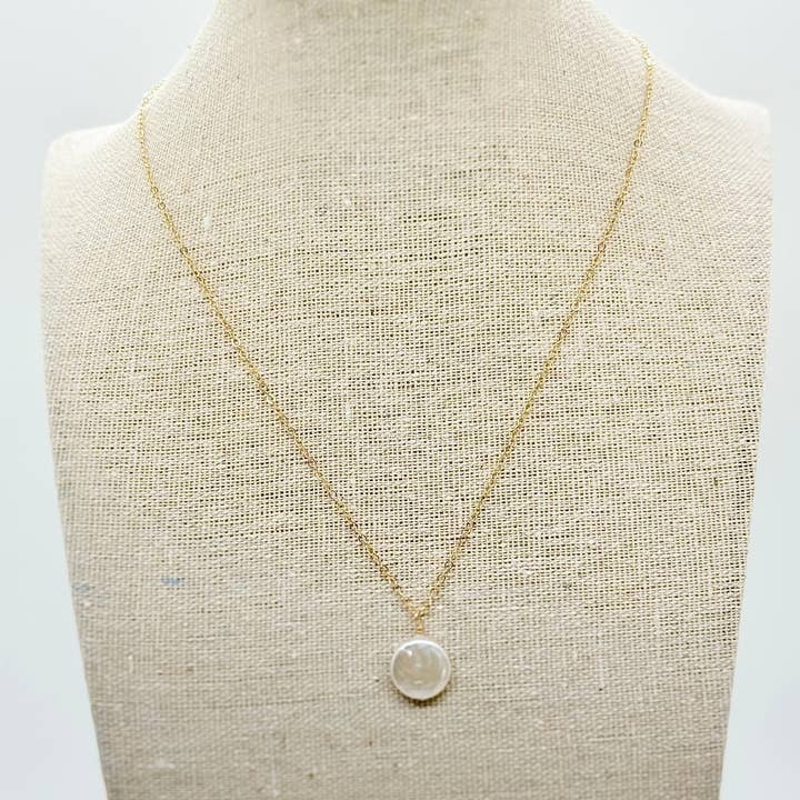 Alison Brooke Designs - Wholesale Pendant/Charm Necklace - Brooke Coin Pearl Necklace3