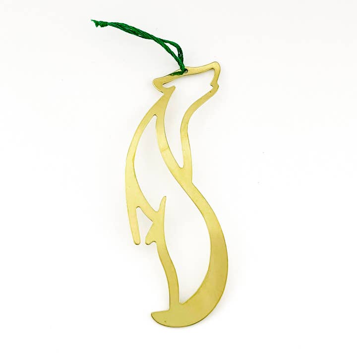 Abstract Wolf Ornament for wholesale by Alpenglow Foundry