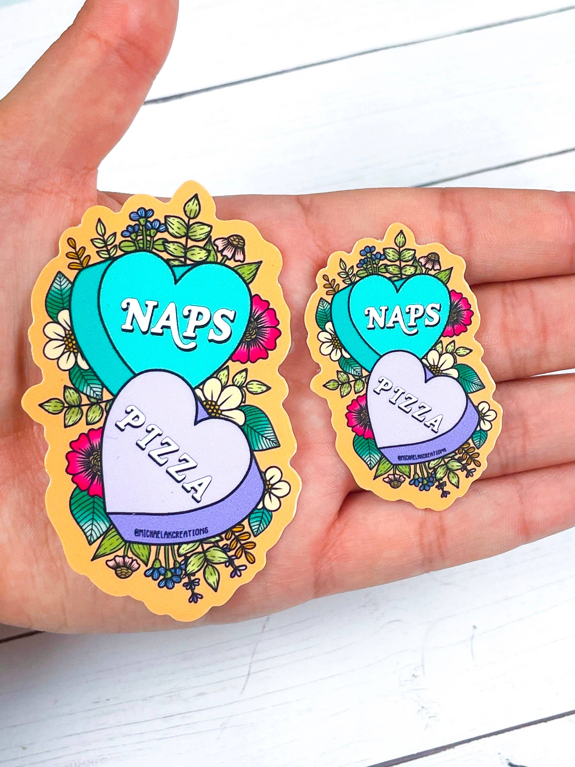 Michaela K Creations - Wholesale Sticker - Nap and Pizza Sticker | Stickers | Stickers for Hydroflask|l2