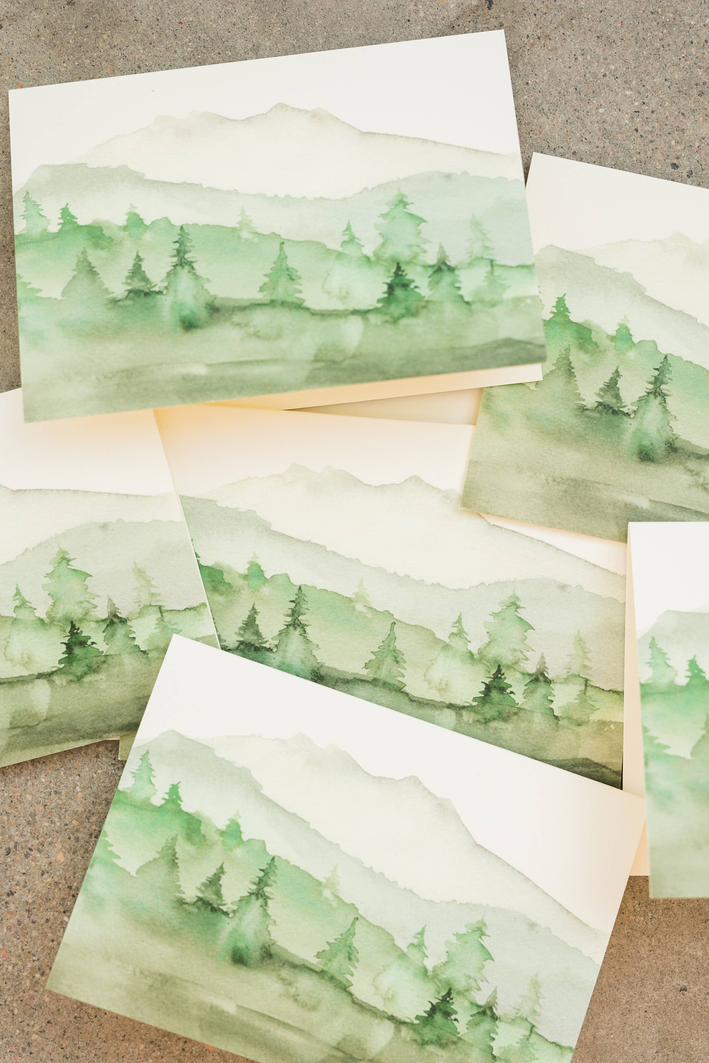 Lana's Shop – wholesale Everyday greeting card – Green Mountains Greeting Card1