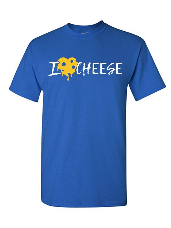 Feelin Good Tees - Wholesale Screen Printed T-Shirt - Unisex - I Heart Cheese3