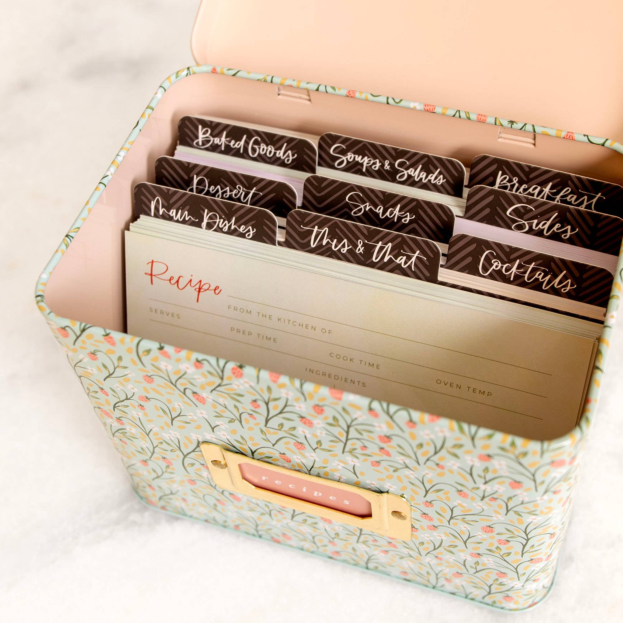 1canoe2 | One Canoe Two Paper Co. - Wholesale Recipe box - Strawberry Meadow Tin Recipe Box3