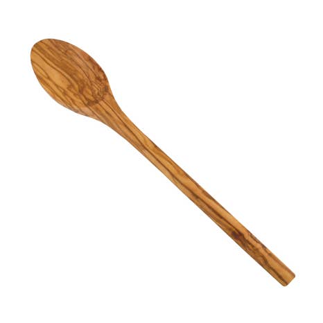 Olive Wood French Spoon 12” for wholesale by Naturally Med Inc.