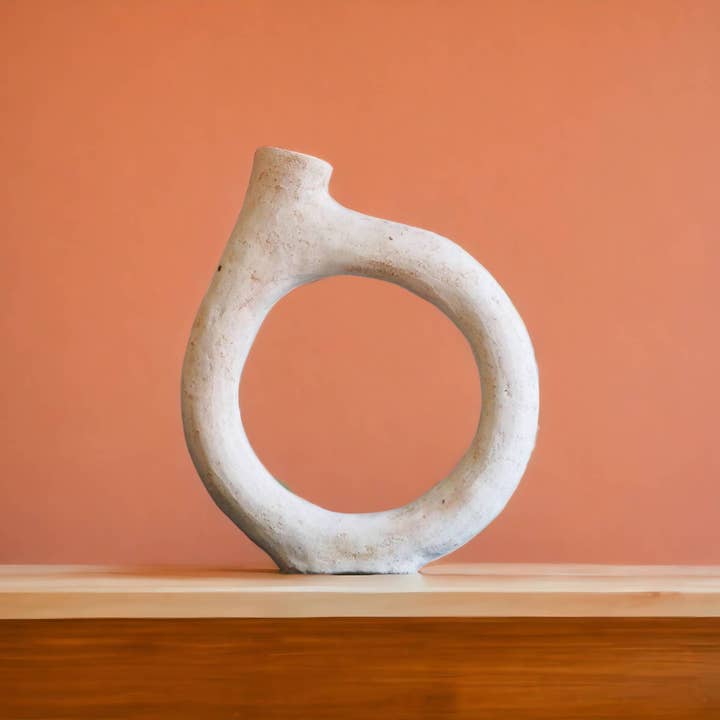 Moroccantastics - Wholesale Candle Holder - Handpicked Duo of Moroccan Unglazed Tamegroute Abstract Sculptures/Candlestick Holders2