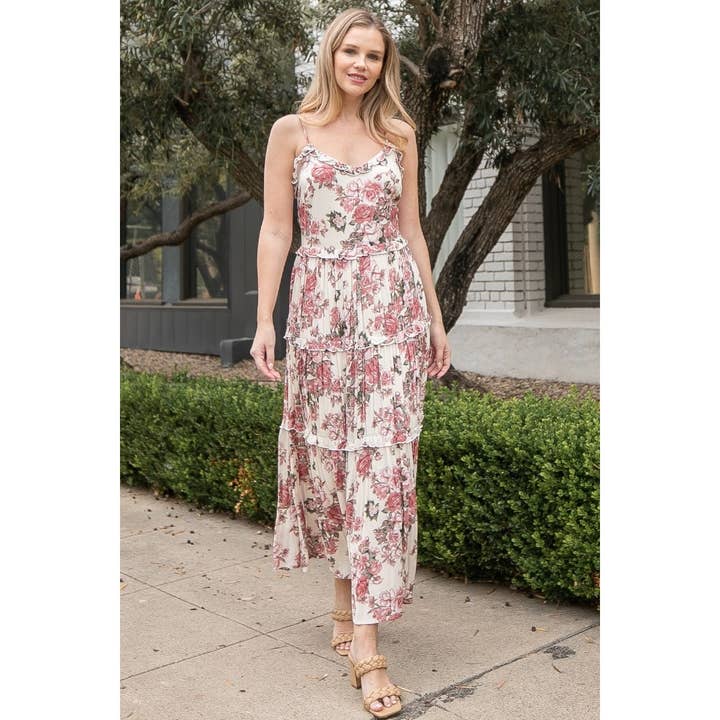 Verte - Wholesale Dress - Women's - FLORAL MAXI DRESS_5D2594