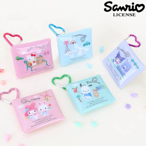 K-Wonderland - Wholesale Sleutelhanger - Dames - Sanrio Milky knoopetui met sleutelhanger en portemonnee4
