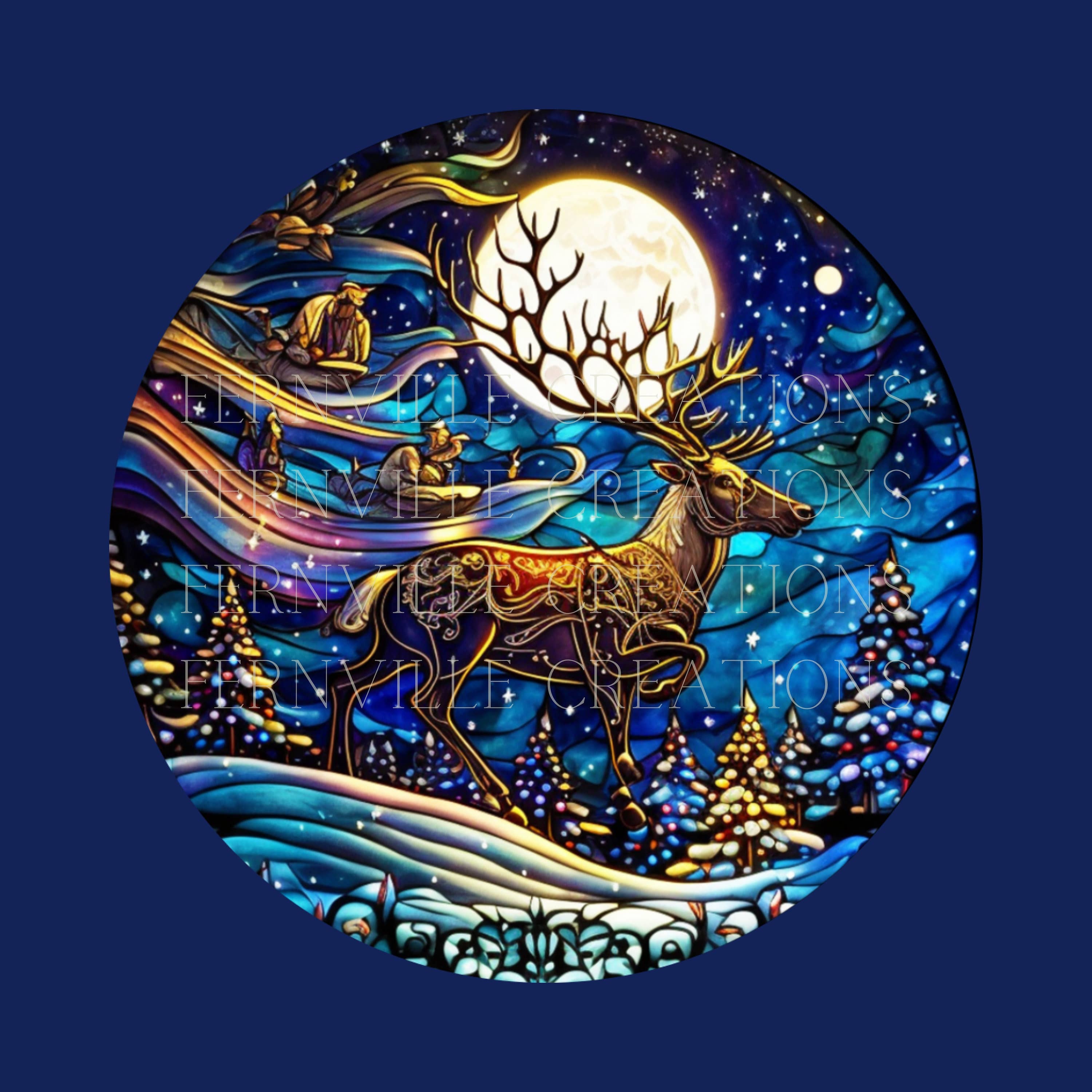 Fernville Creations - Wholesale Ornament - Reindeer Ceramic Ornament for Christmas Tree and Home Decor2