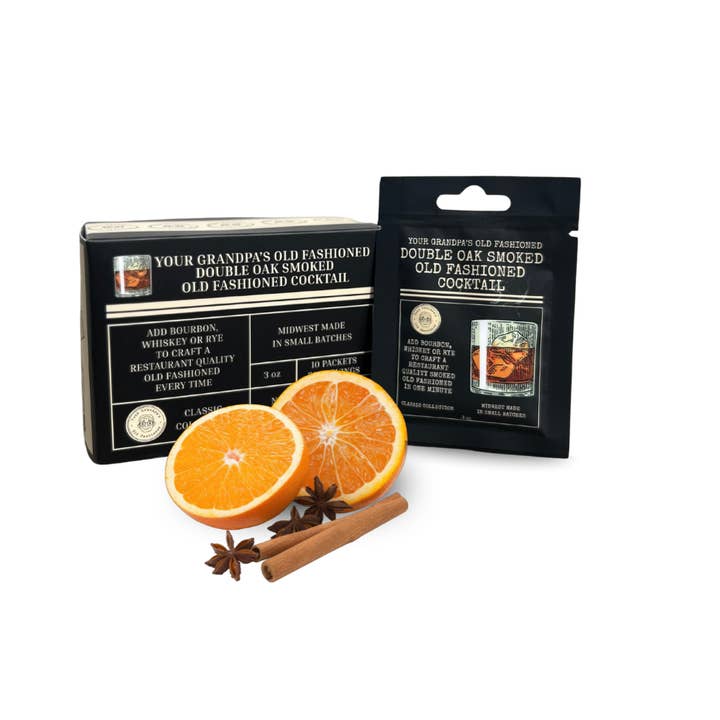 Your Grandpa's Old Fashioned - Wholesale Cocktail mix/syrup - Double Oak Smoked Old Fashioned Cocktail Mix - Just Add Bour