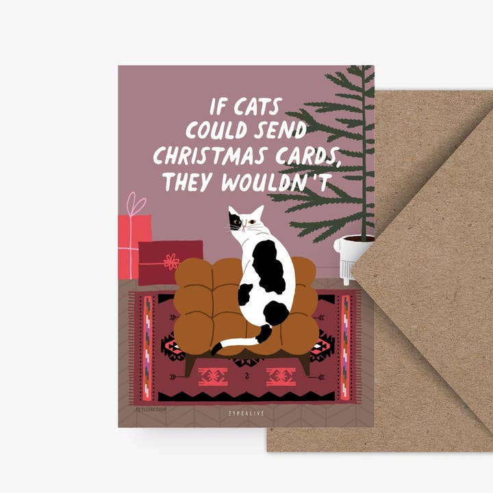 Postkarte / Petisfaction "Cats" No Christmas Cards für den Großhandel von typealive