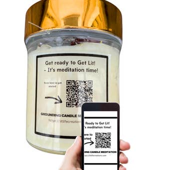 Lit Life Creations – wholesale Burkljus – Genombrott 12 oz Meditation Candle2