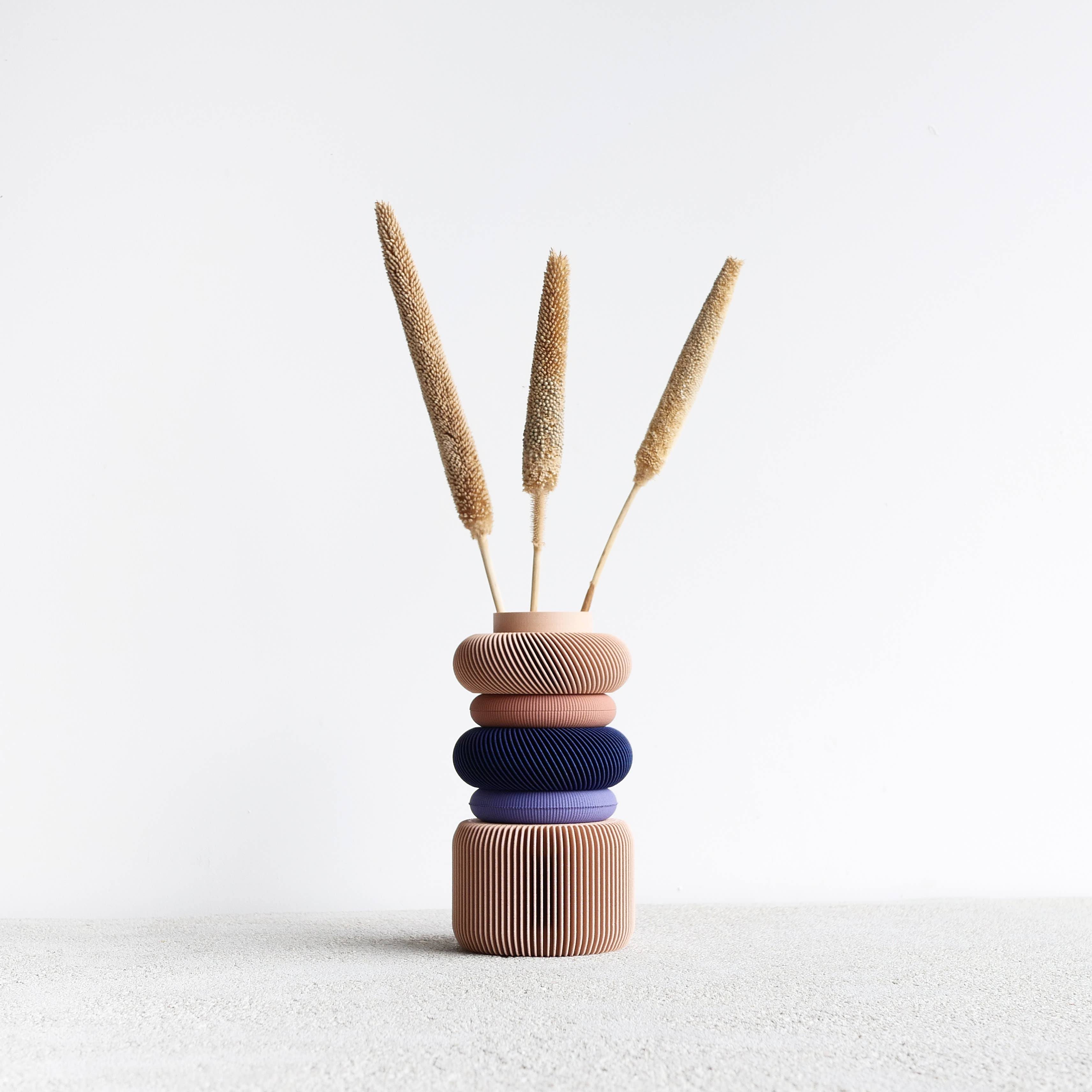 MINIMUM DESIGN - Wholesale Vase - BLUSH Modular Vase, perfect for dried or fresh flowers !