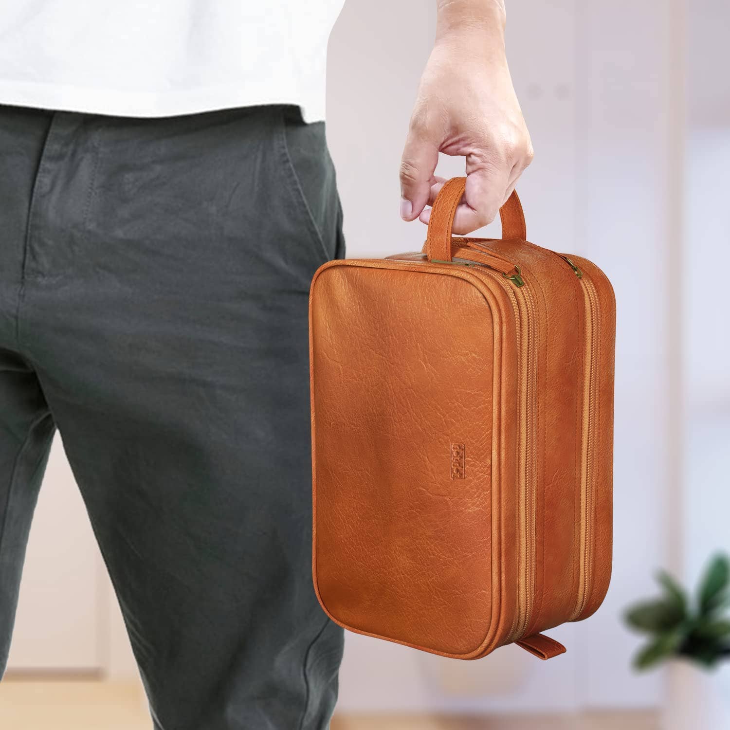 Dot&Dot - Venta al por mayor Neceser - Hombre - Neceser de piel de cocodrilo para hombre5