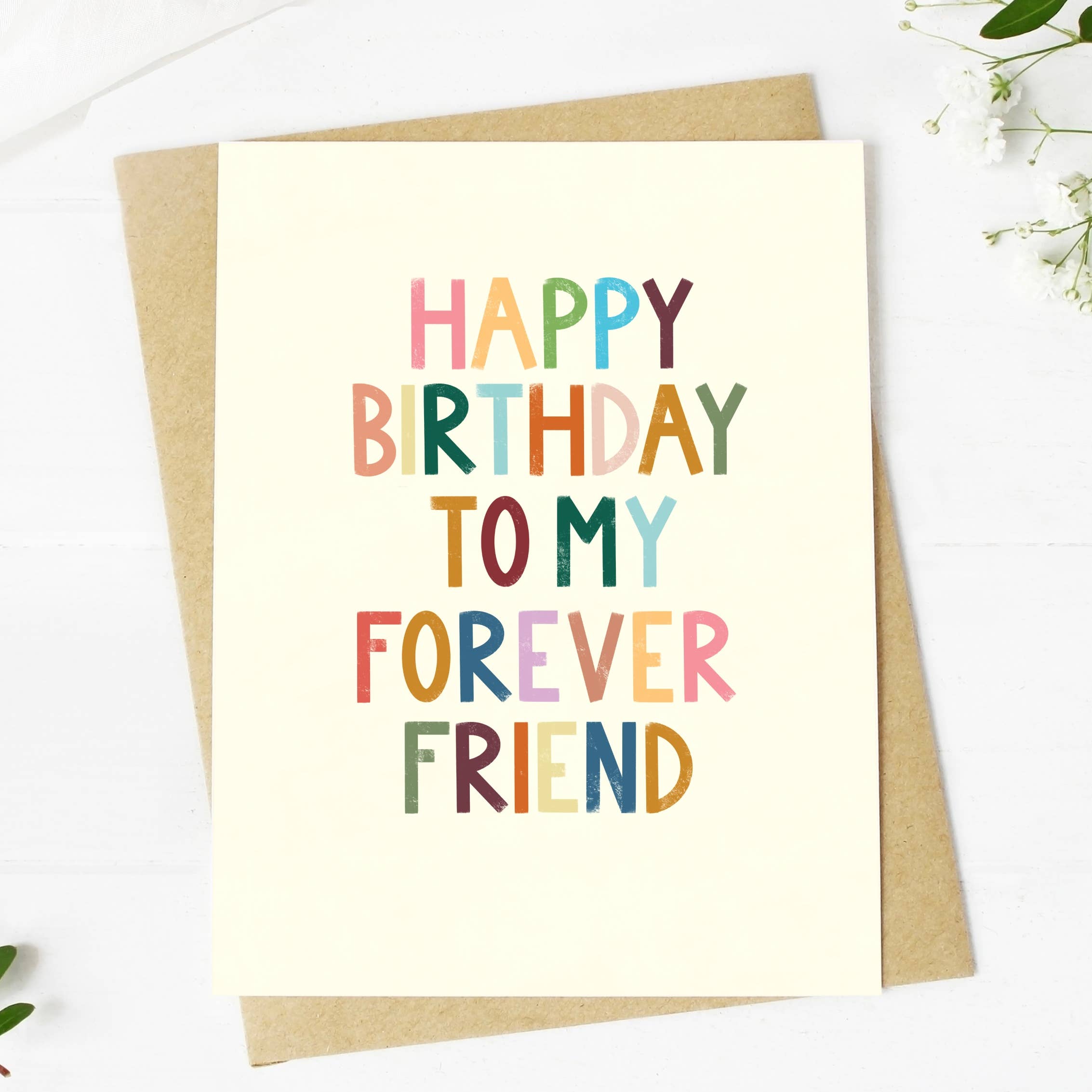 Big Moods - Wholesale Birthday Card - "Happy Birthday To My Forever Friend" Greeting Card3