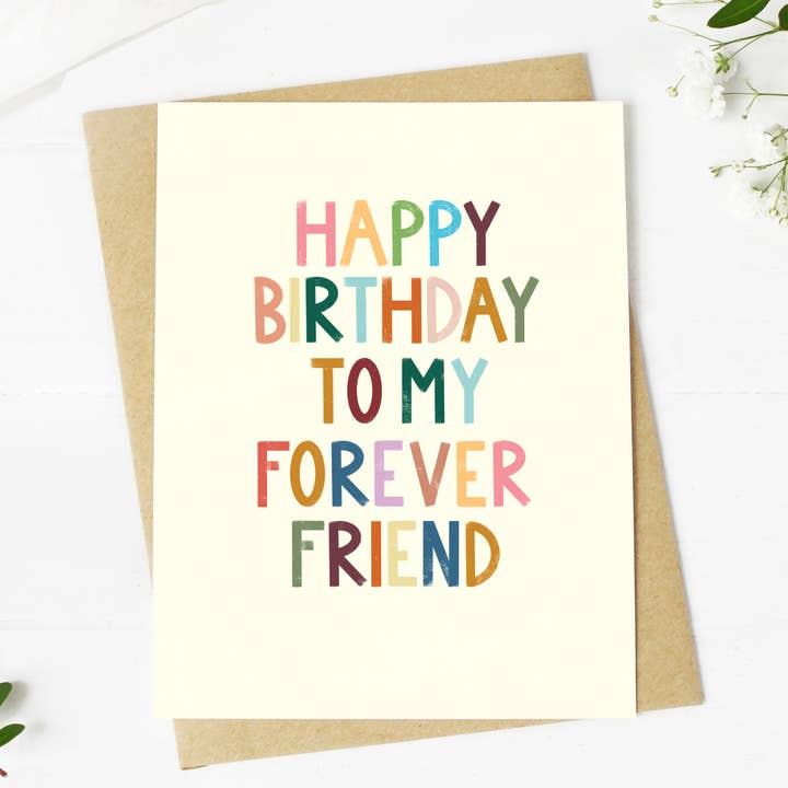 Big Moods - Wholesale Birthday Card - "Happy Birthday To My Forever Friend" Greeting Card3