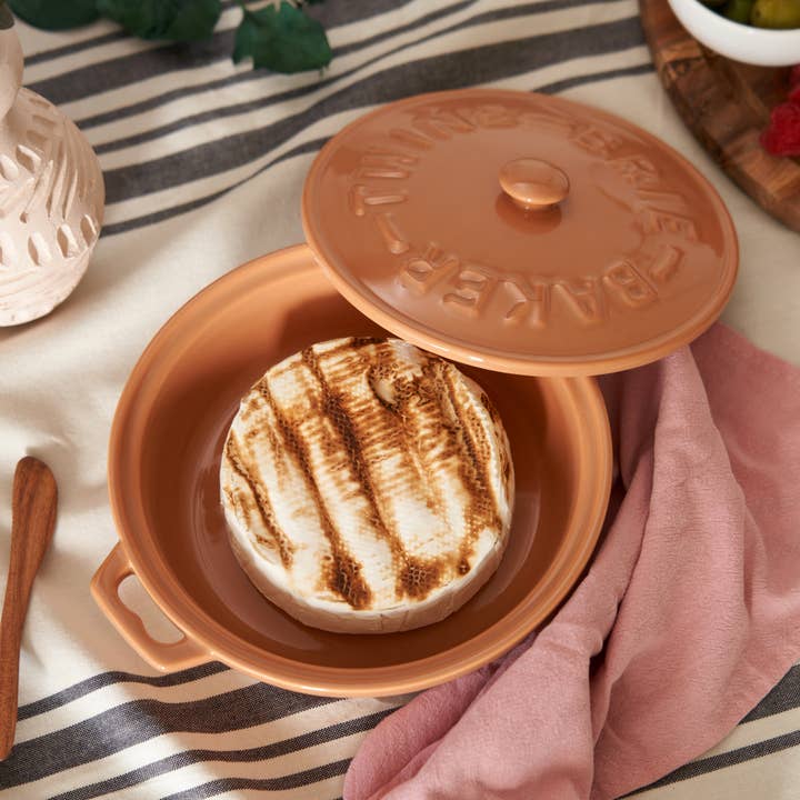 Twine - Wholesale Cheese Board - Terra Cotta Brie Baker with Wood Spreader